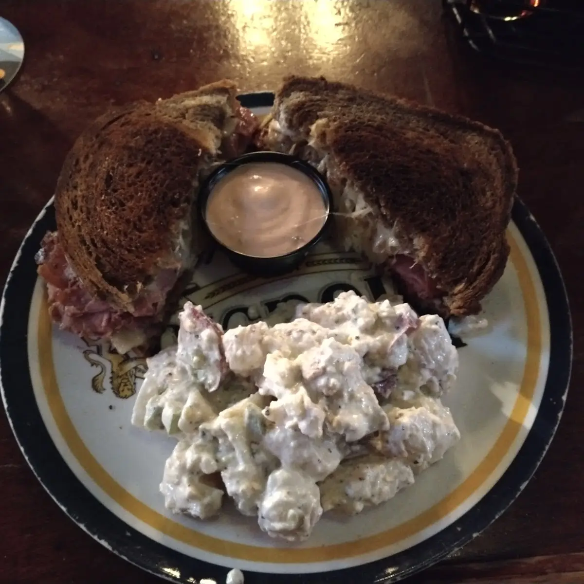 Reuben with Potato Salad