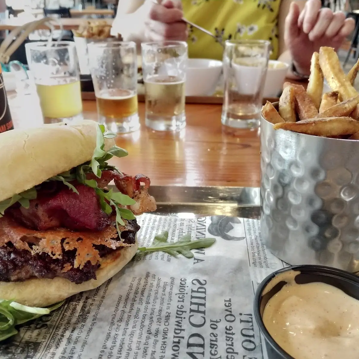 Burger and Fries