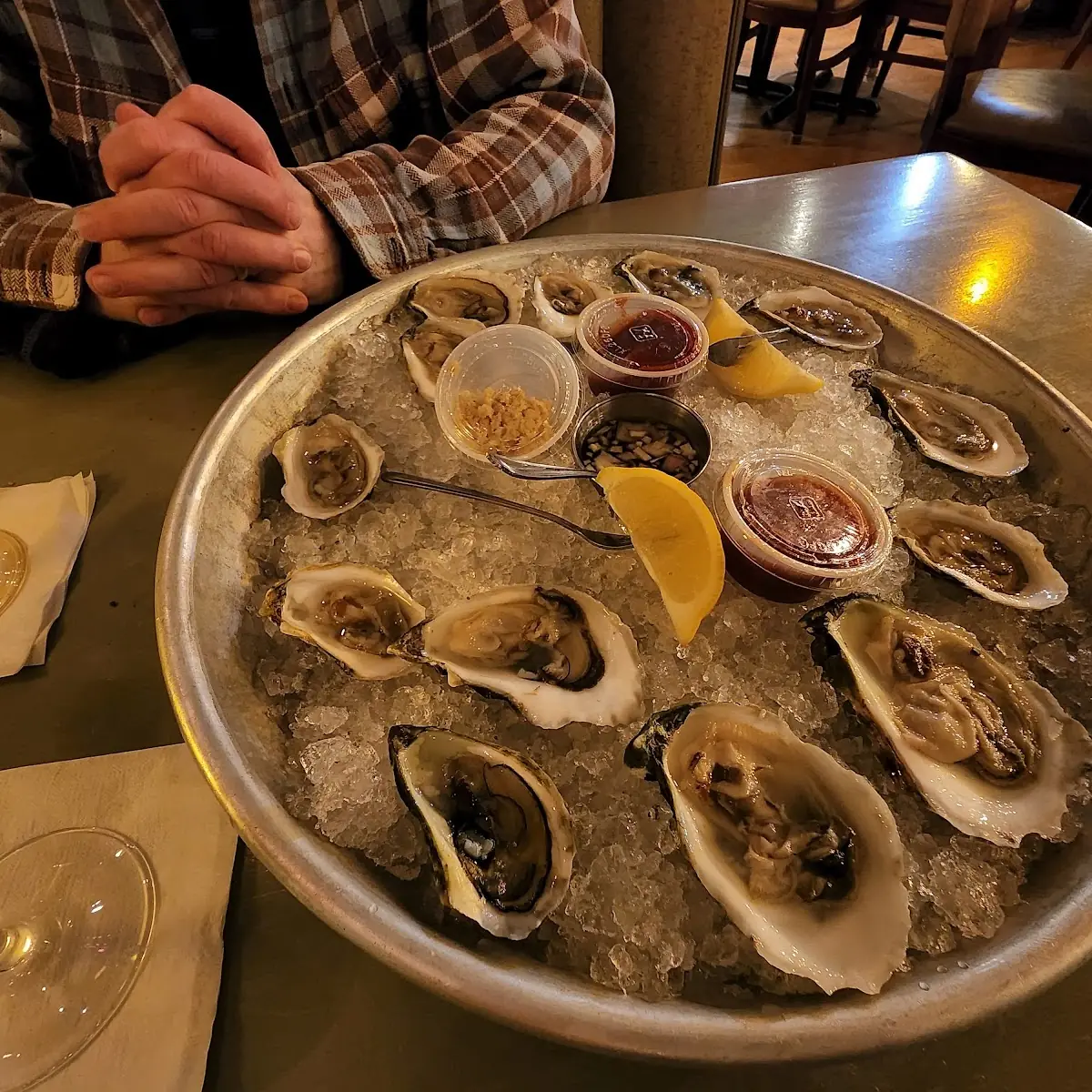 Oysters and Shrimp Cocktail