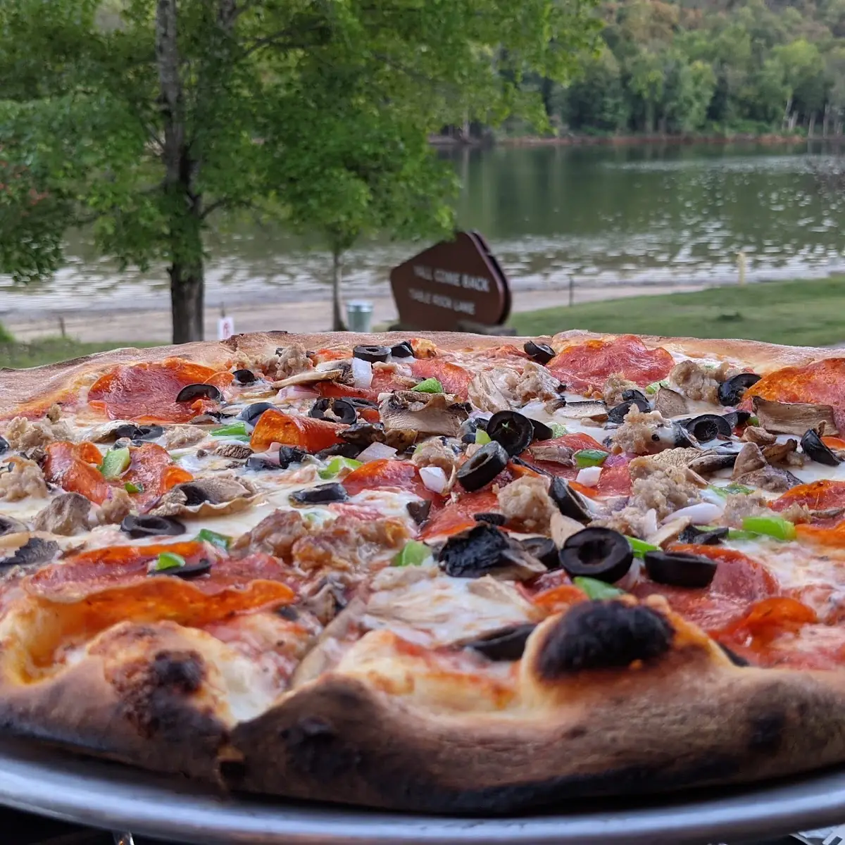 Wood-Fired Supreme Pizza