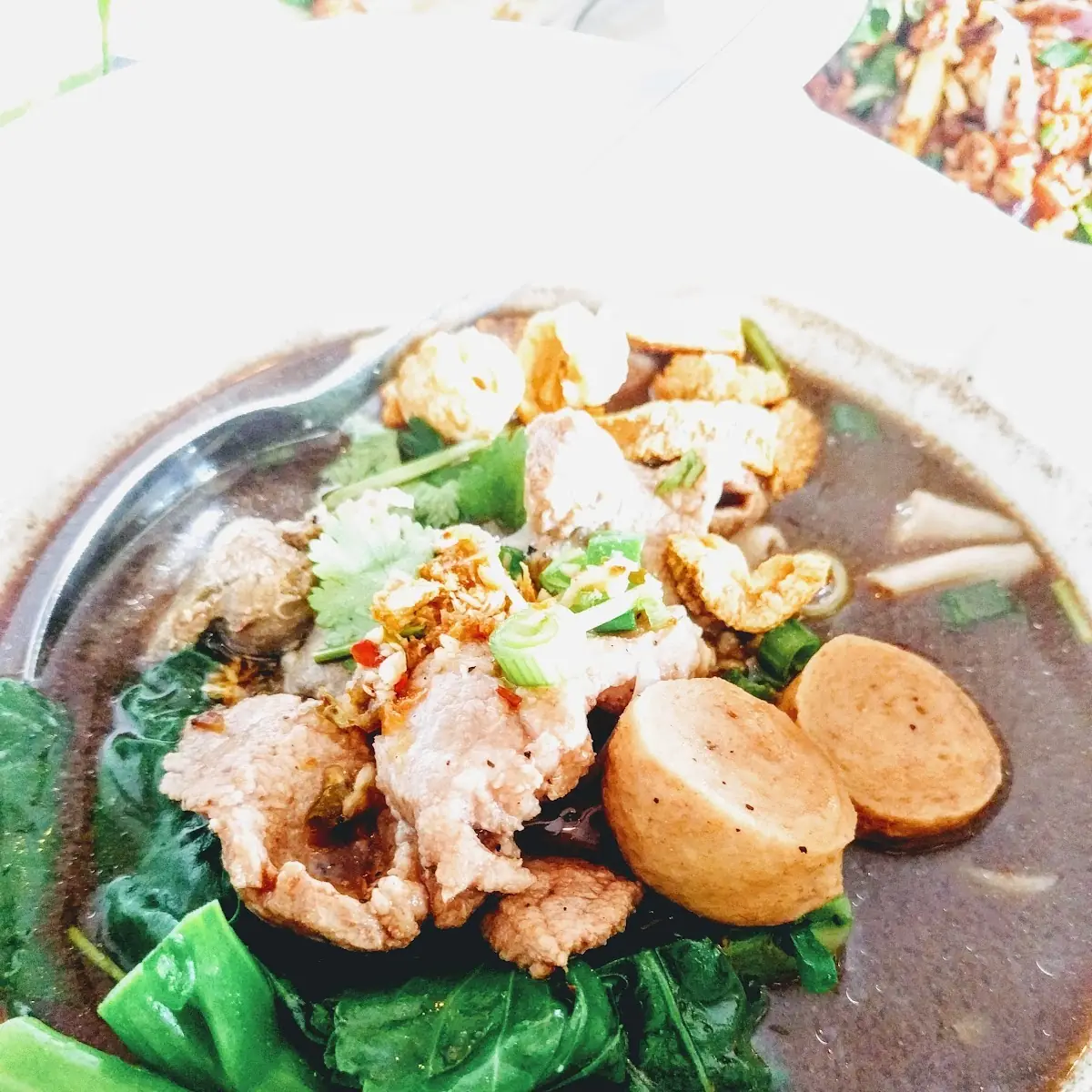 Thai Boat Noodle Soup with Pork