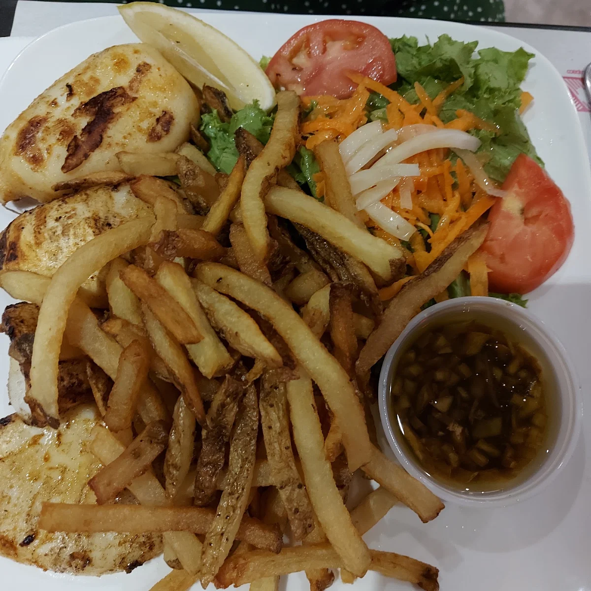 Grilled Calamari Fritti, Restaurant Luso