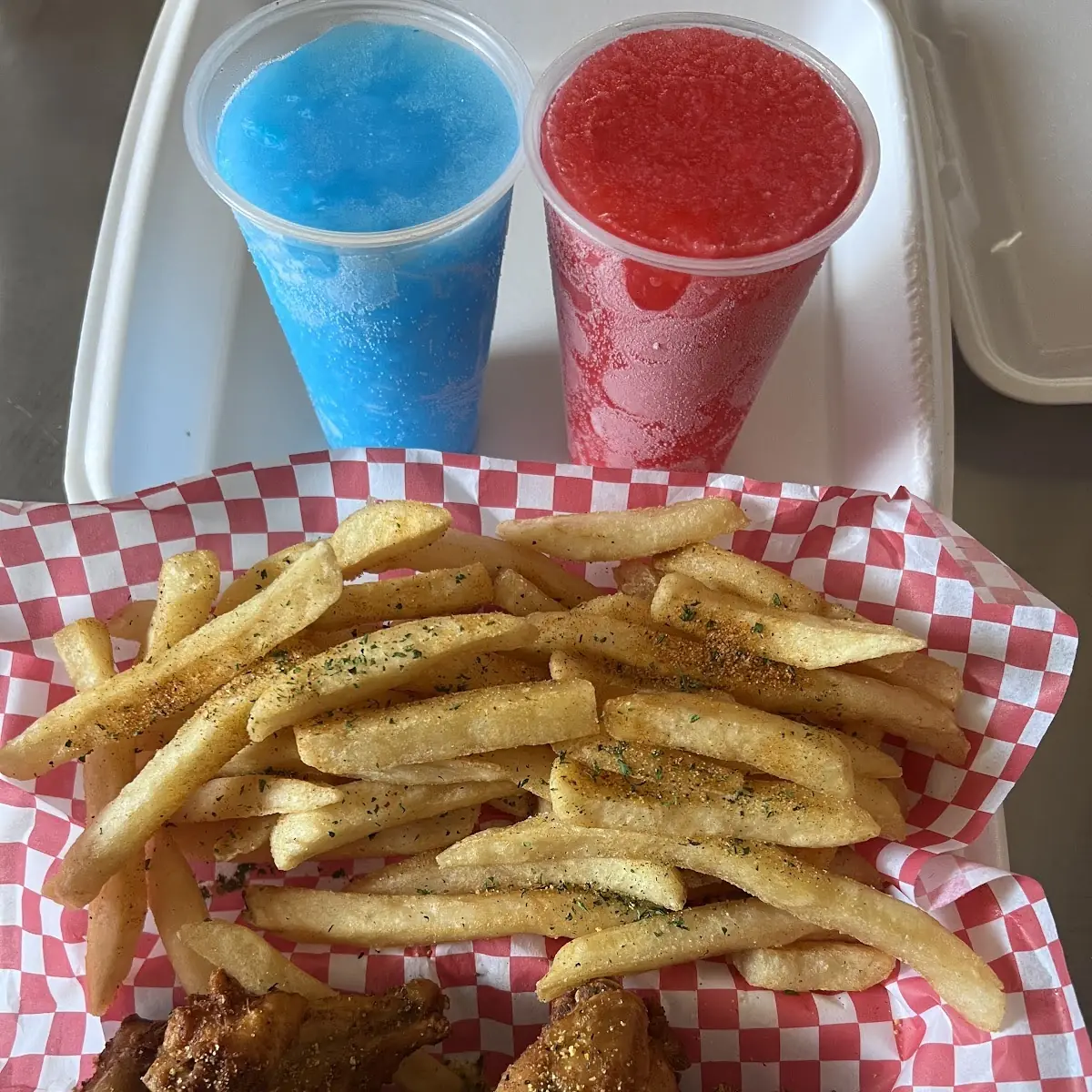 Lemon Pepper Wings and Dixie Cup