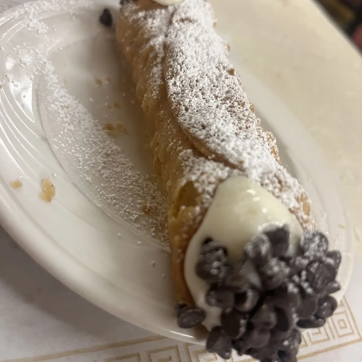 Cannoli Rum Cake Slice