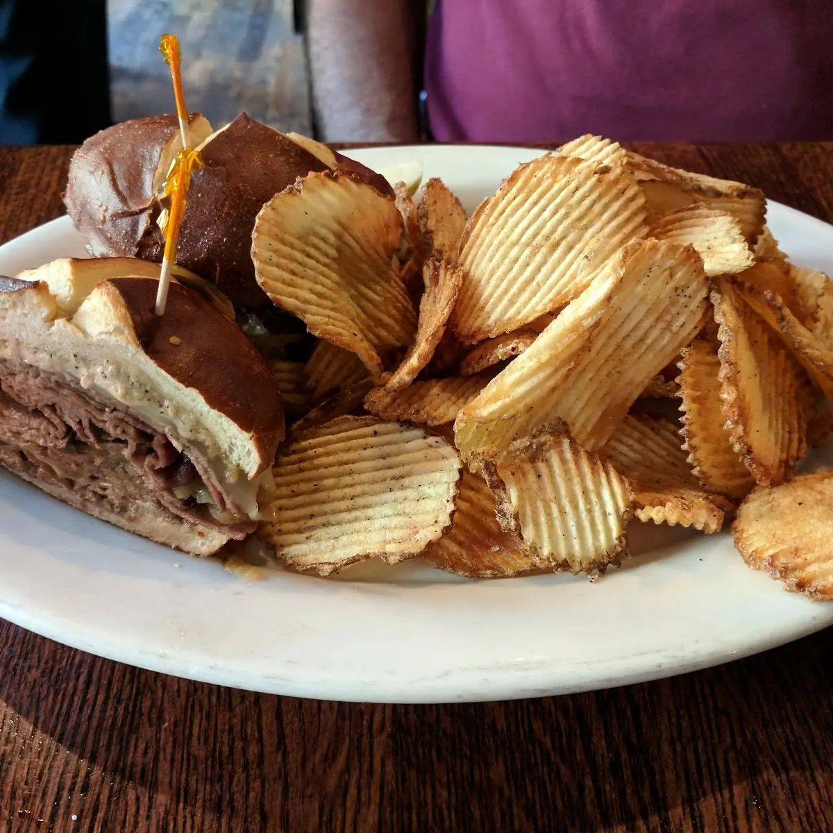 Roast Beef Pretzel