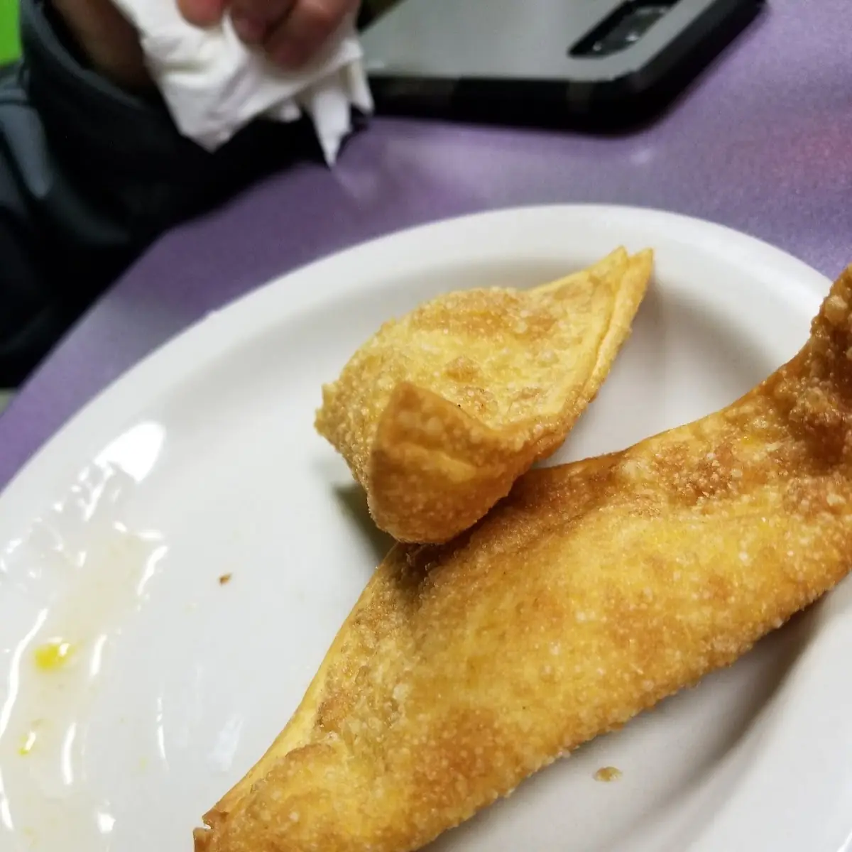 Crab Rangoon and Eggroll