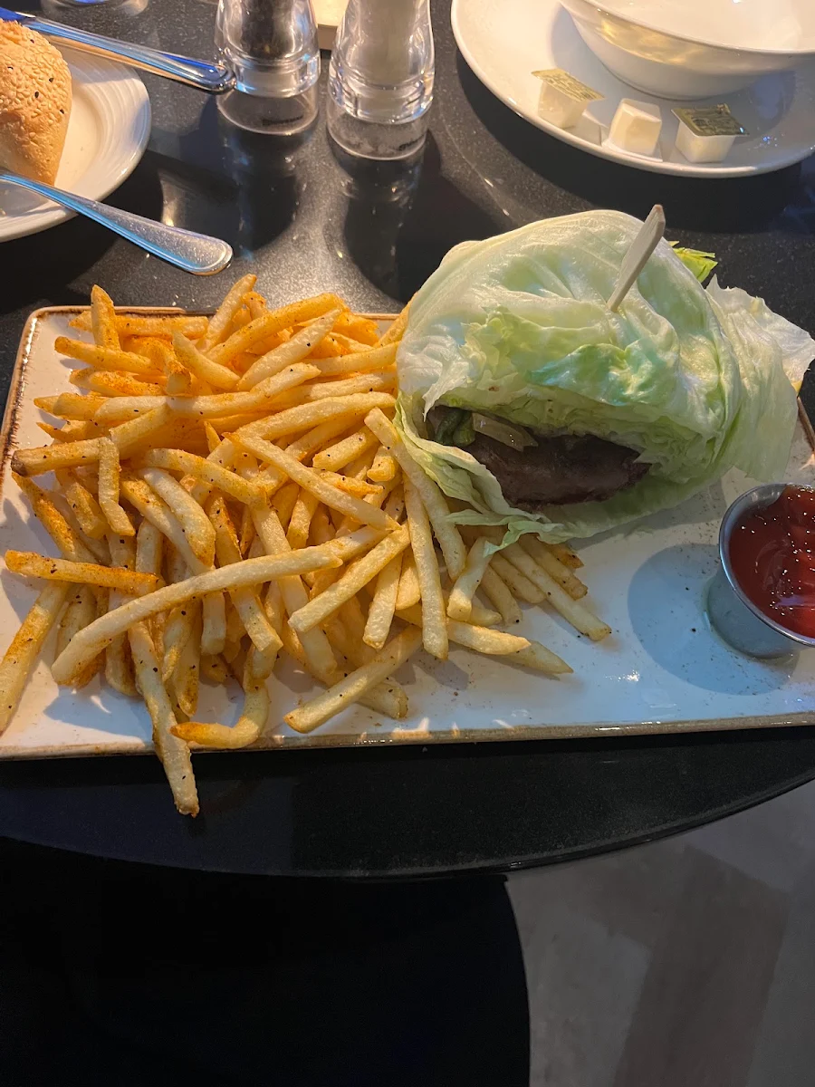 Vegan Burger and Fries