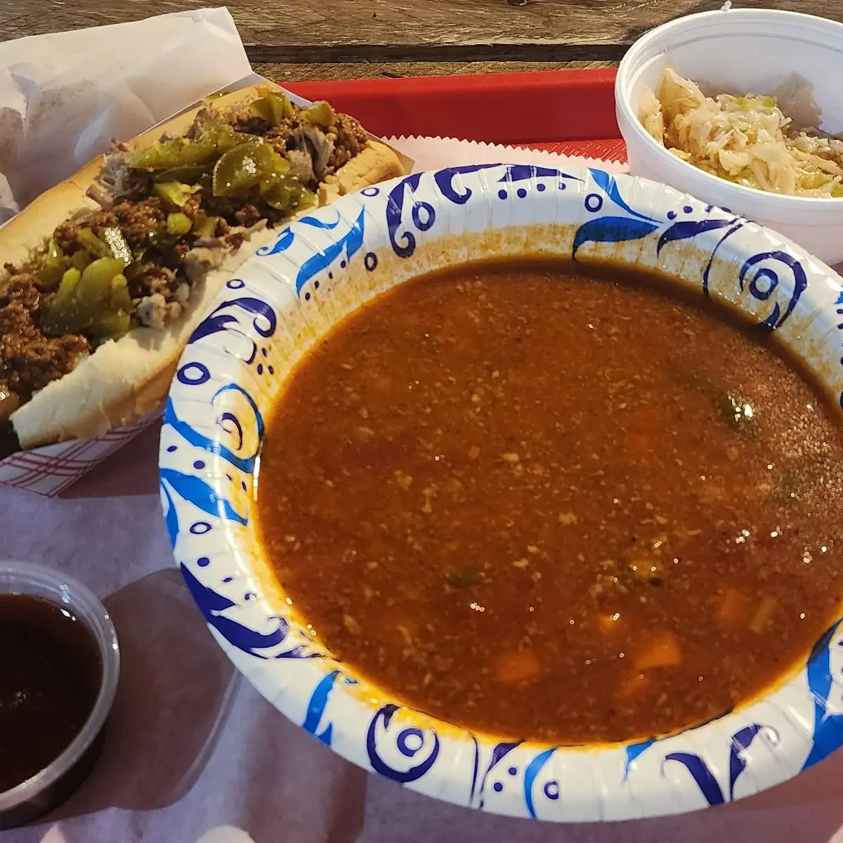 Vegetable Soup and Cleveland Dog