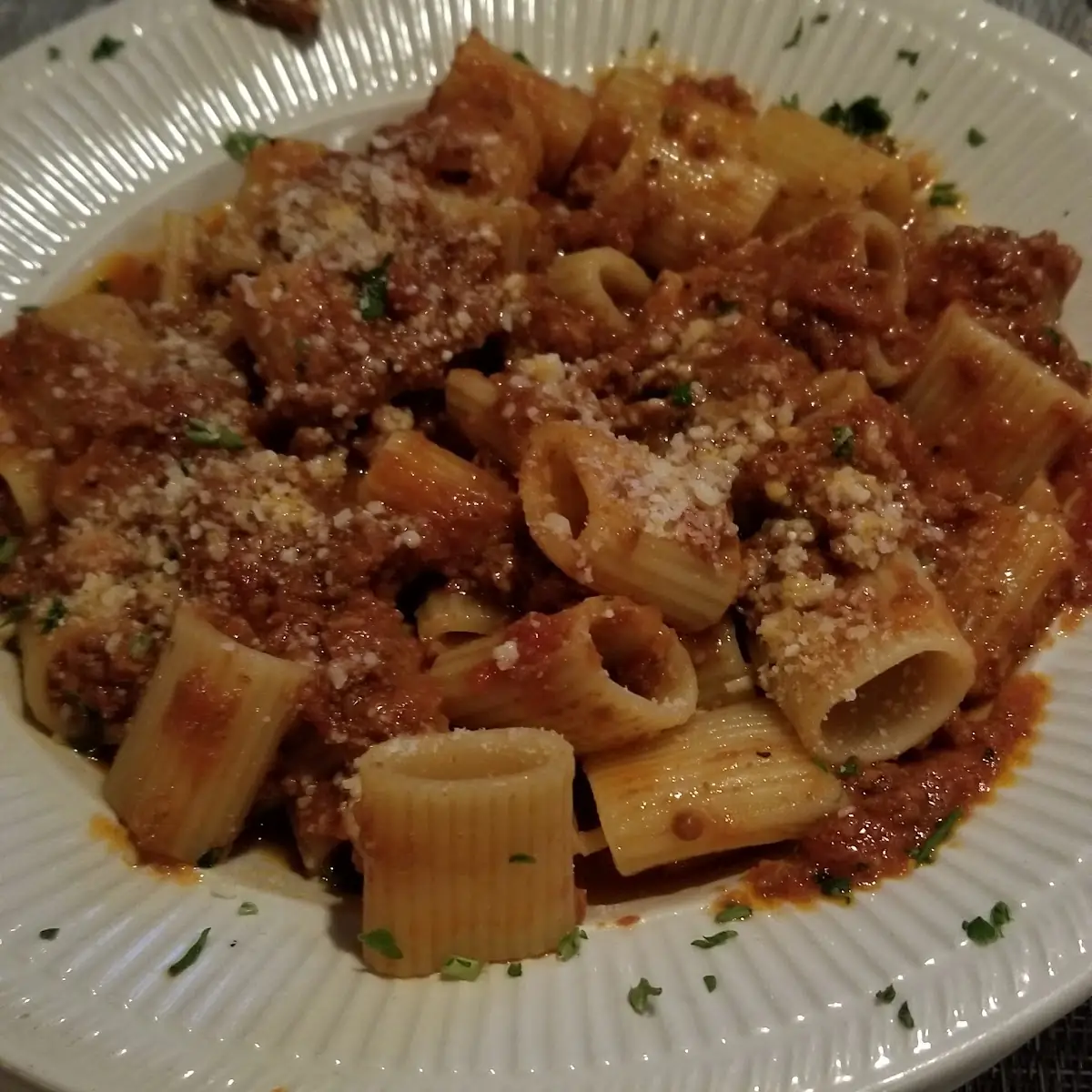 Half Rigatoni Bolognese