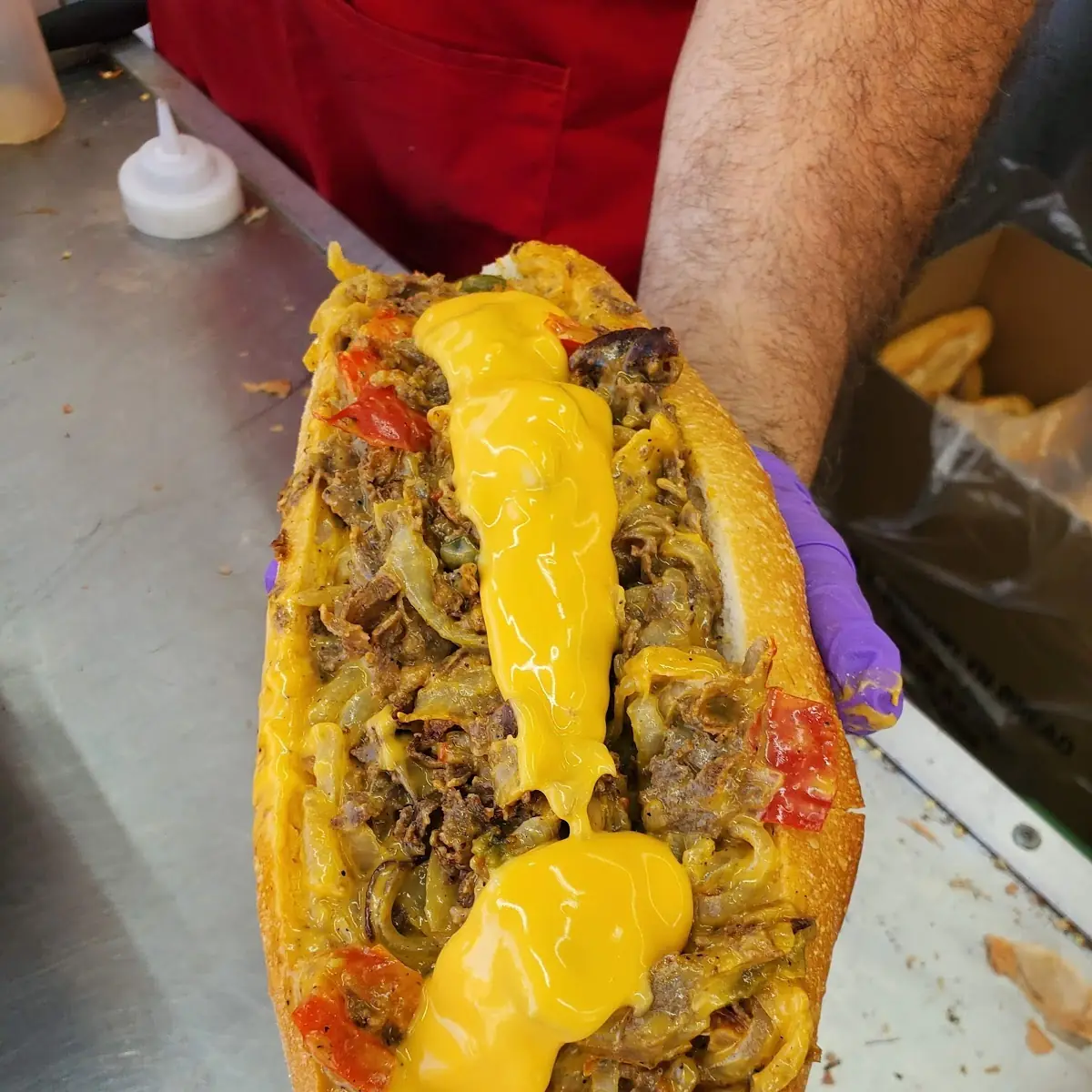 Philly Cheese Steak with American Cheese