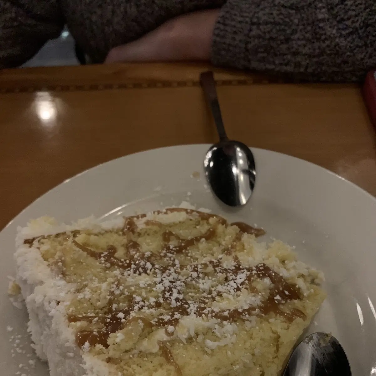 Coconut Cake with Caramel Drizzle
