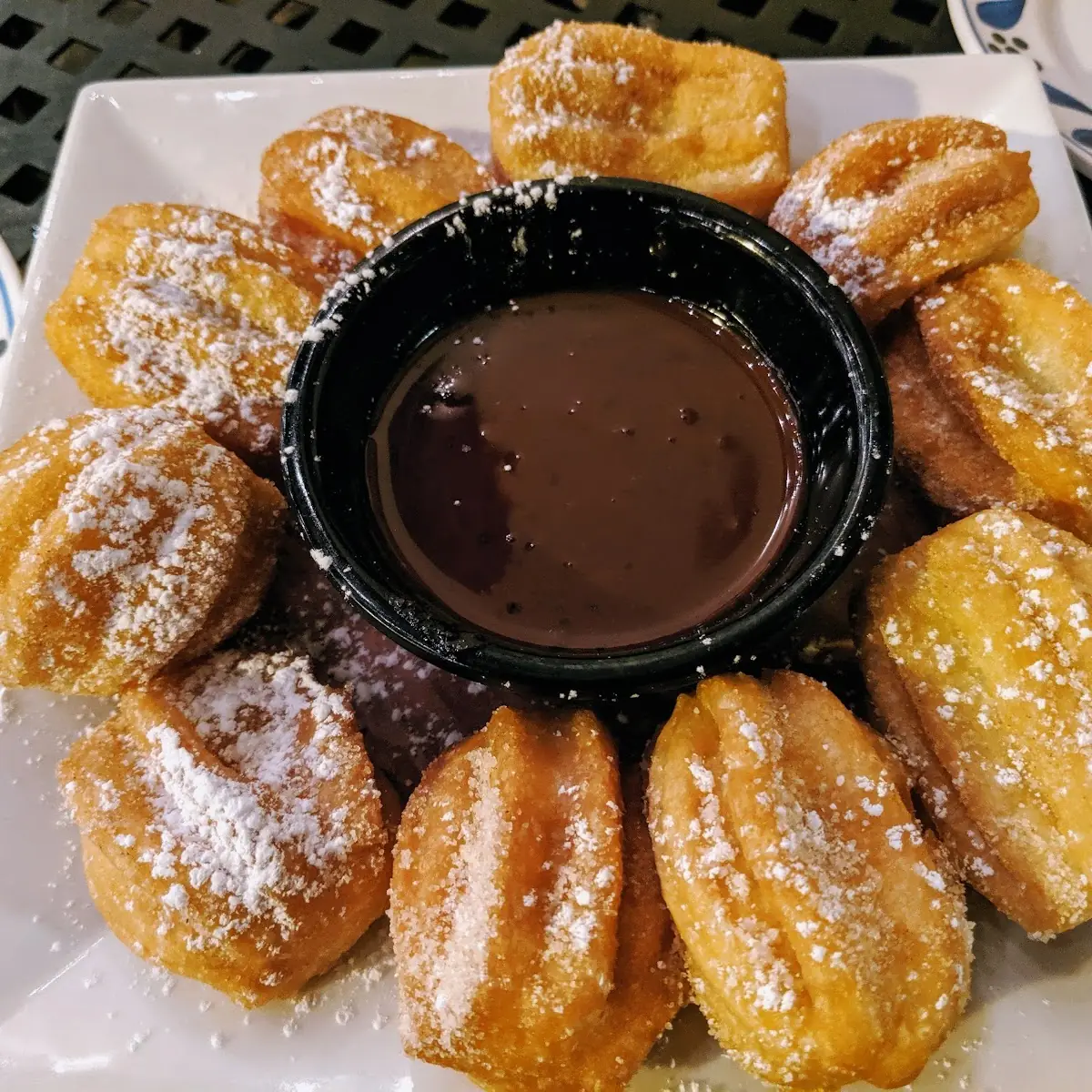 Churro Bites and Chocolate Sauce