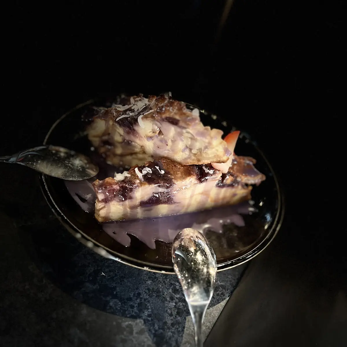 Ube Bread Pudding