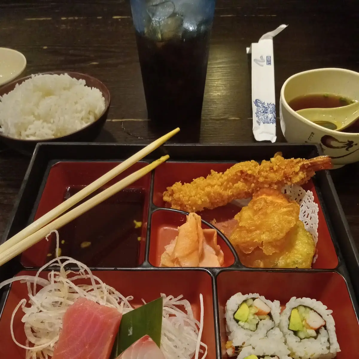 Lunch Sashimi Bento Box