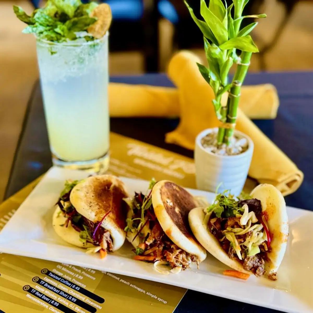 Pulled Pork Bao Tacos