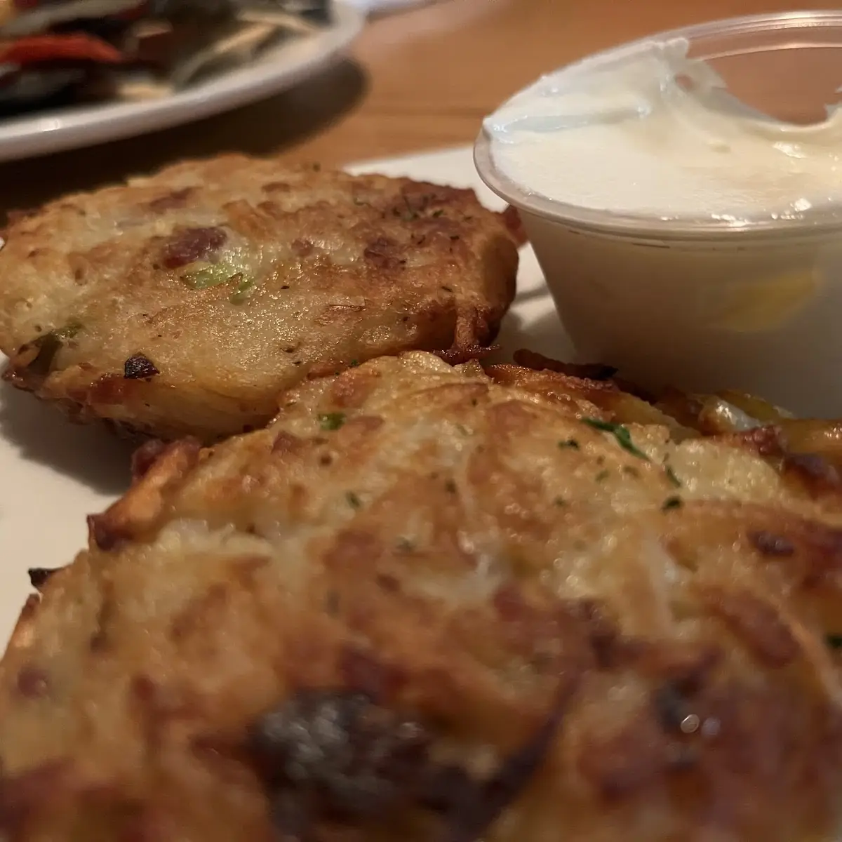 Crispy Potato Pancakes with Sour Cream