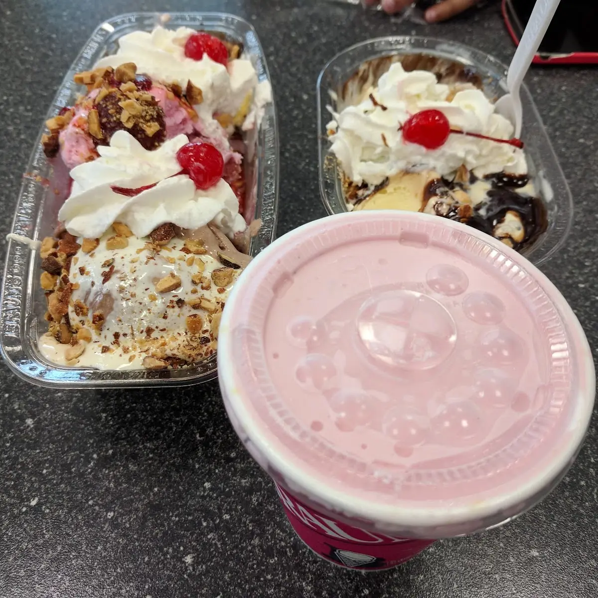 Strawberry Malt Banana Split