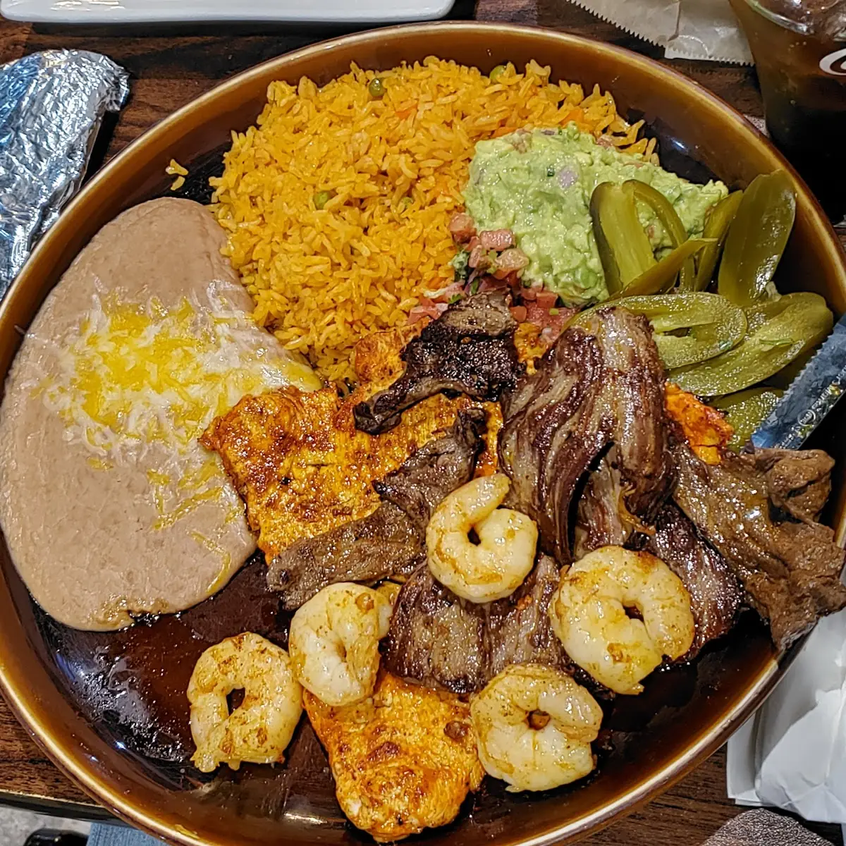 Steak Shrimp Chicken Rice
