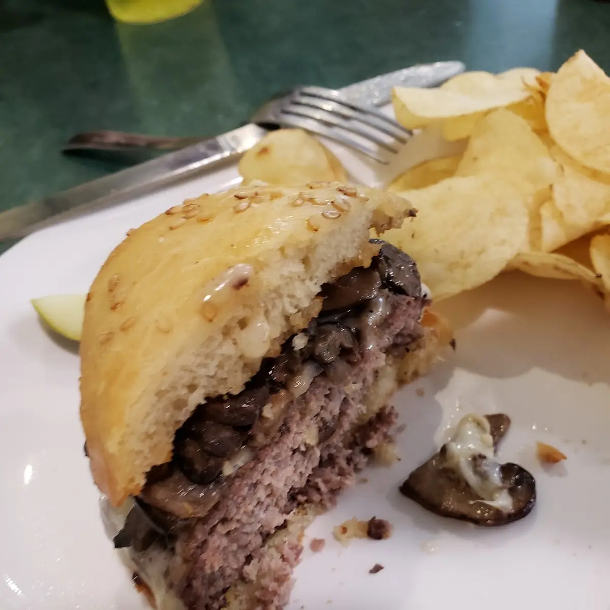 Mushroom & Swiss Burger