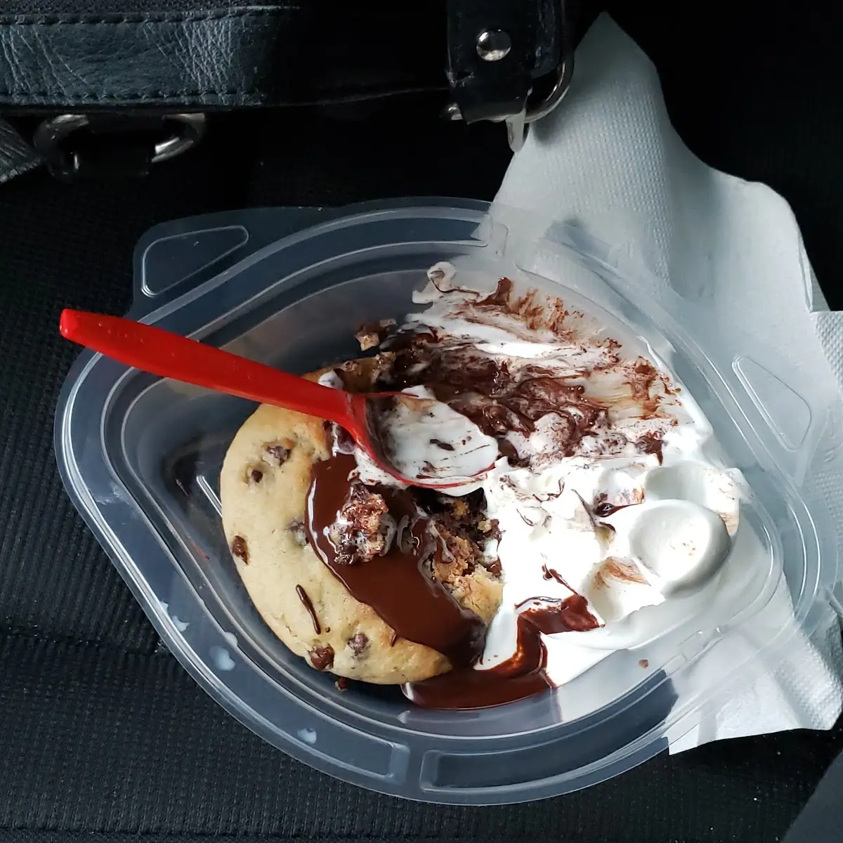 Hot Fudge Stuffed Cookie