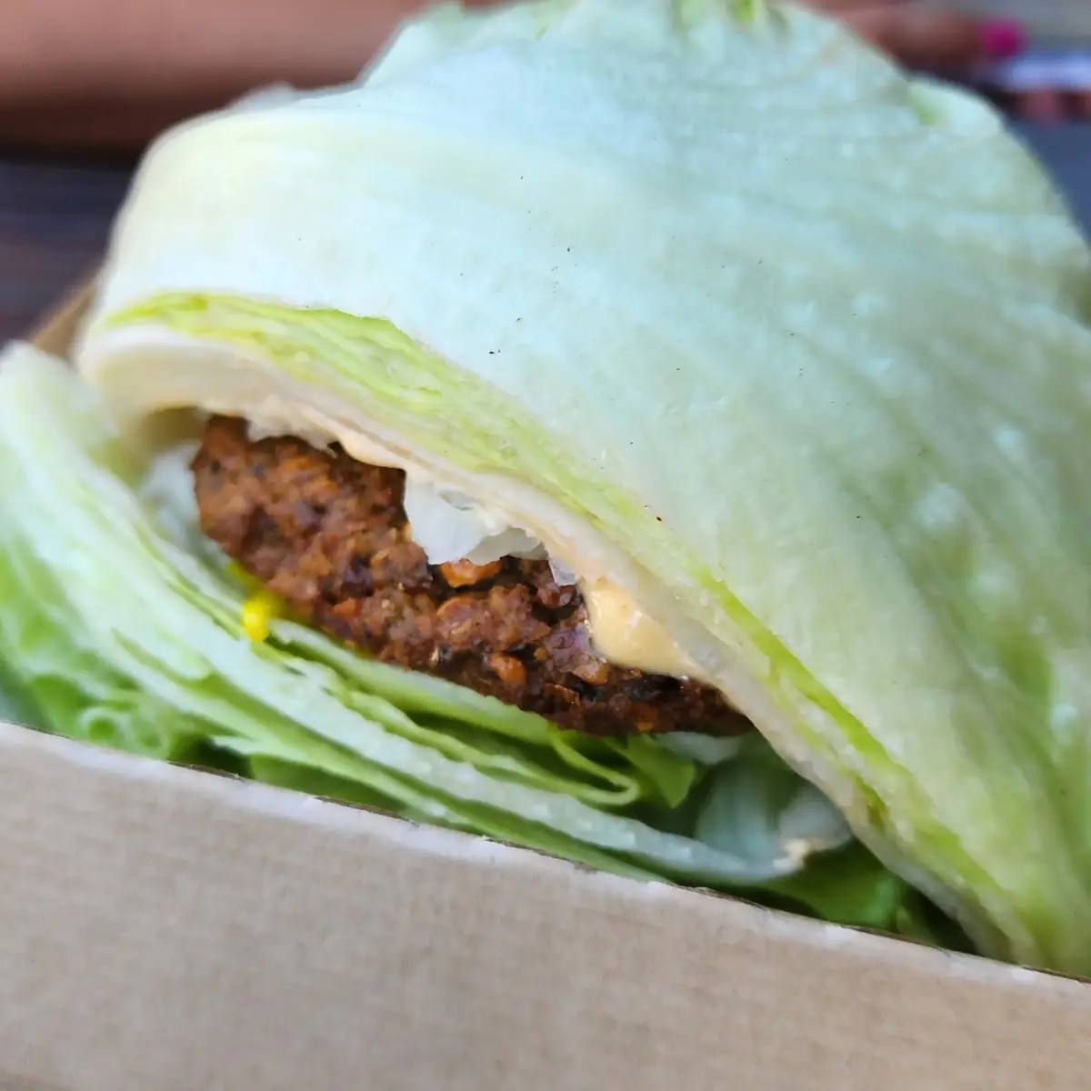 Diet Burger with Lettuce Wraps