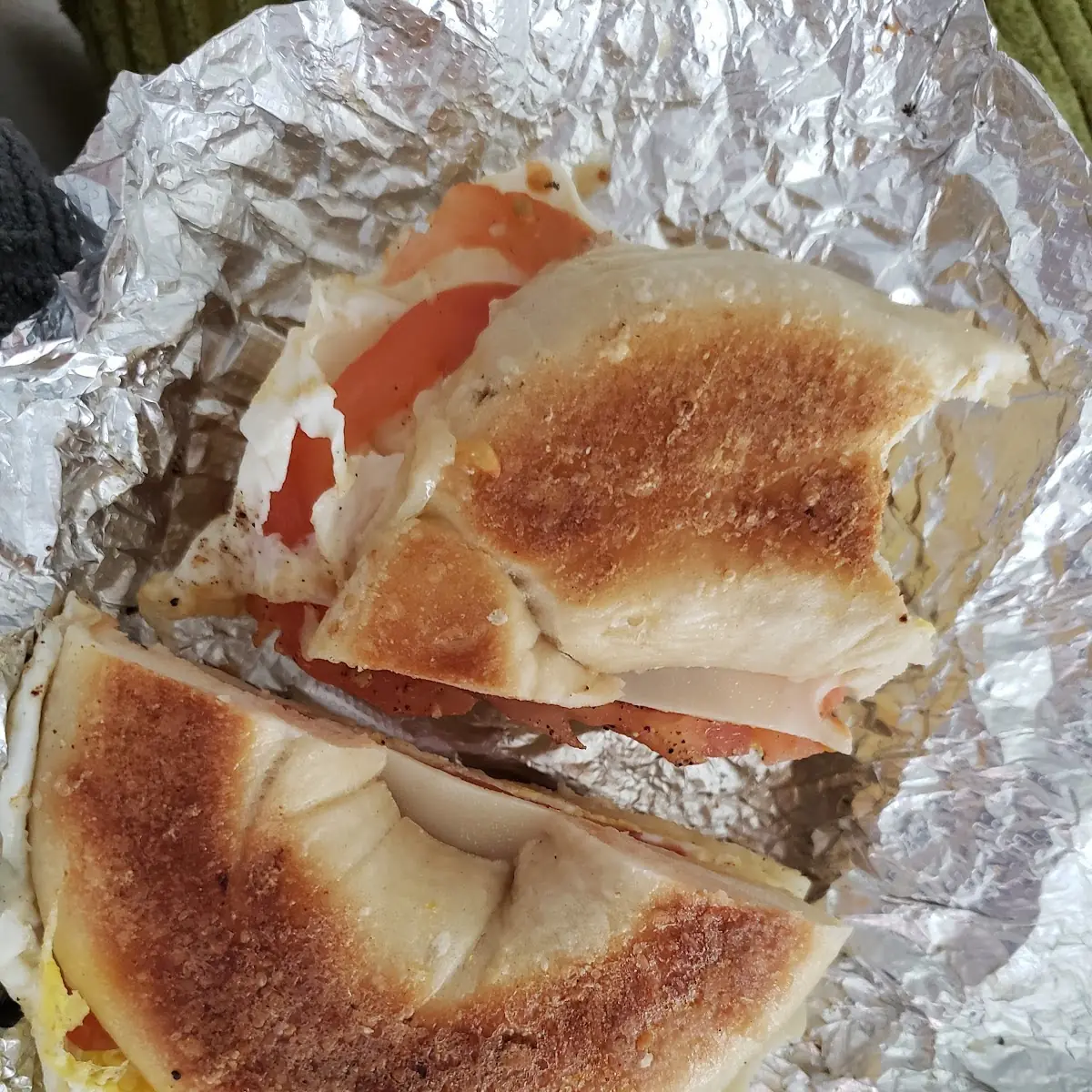 Sesame Bagel with Egg and Cheese