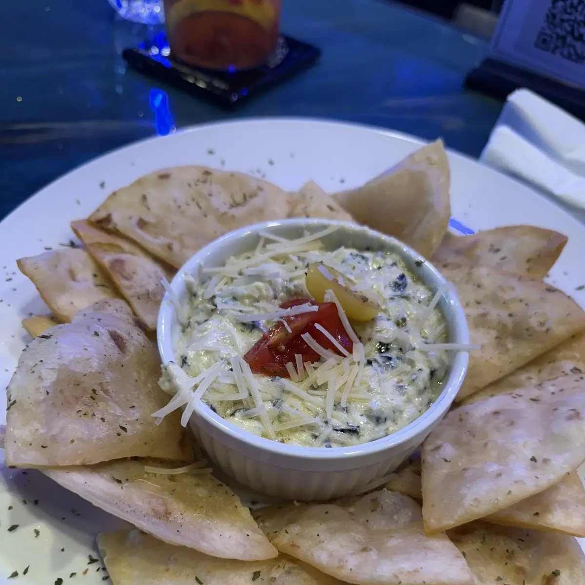 Spinach & Artichoke Dip w House Made Pita Chips