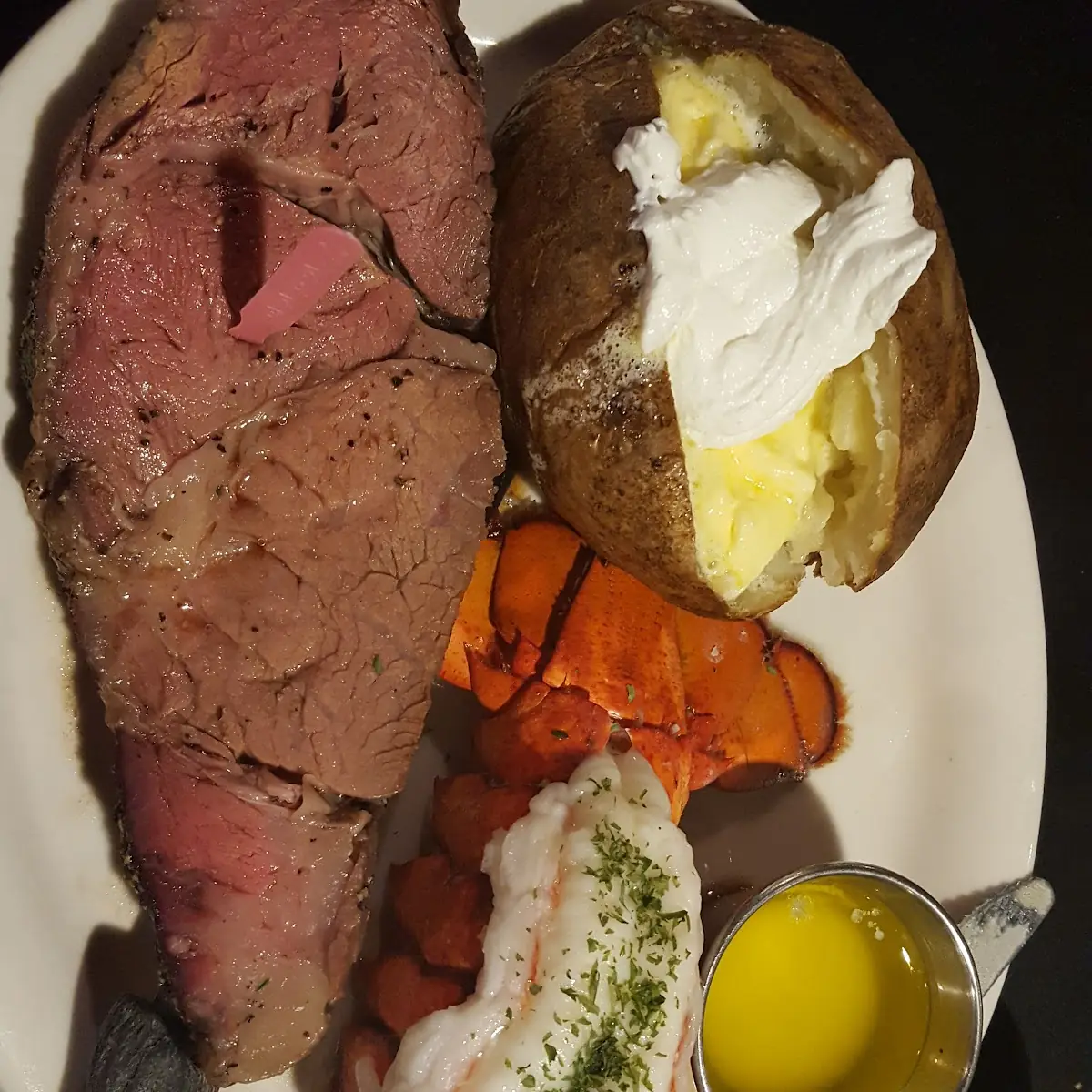 Prime Rib with Lobster Tail
