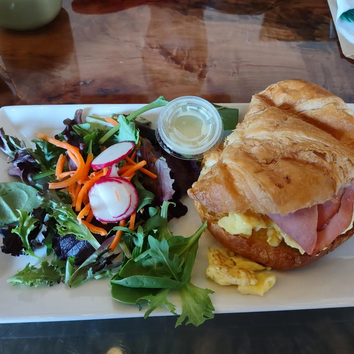Egg Ham and Cheese Croissant
