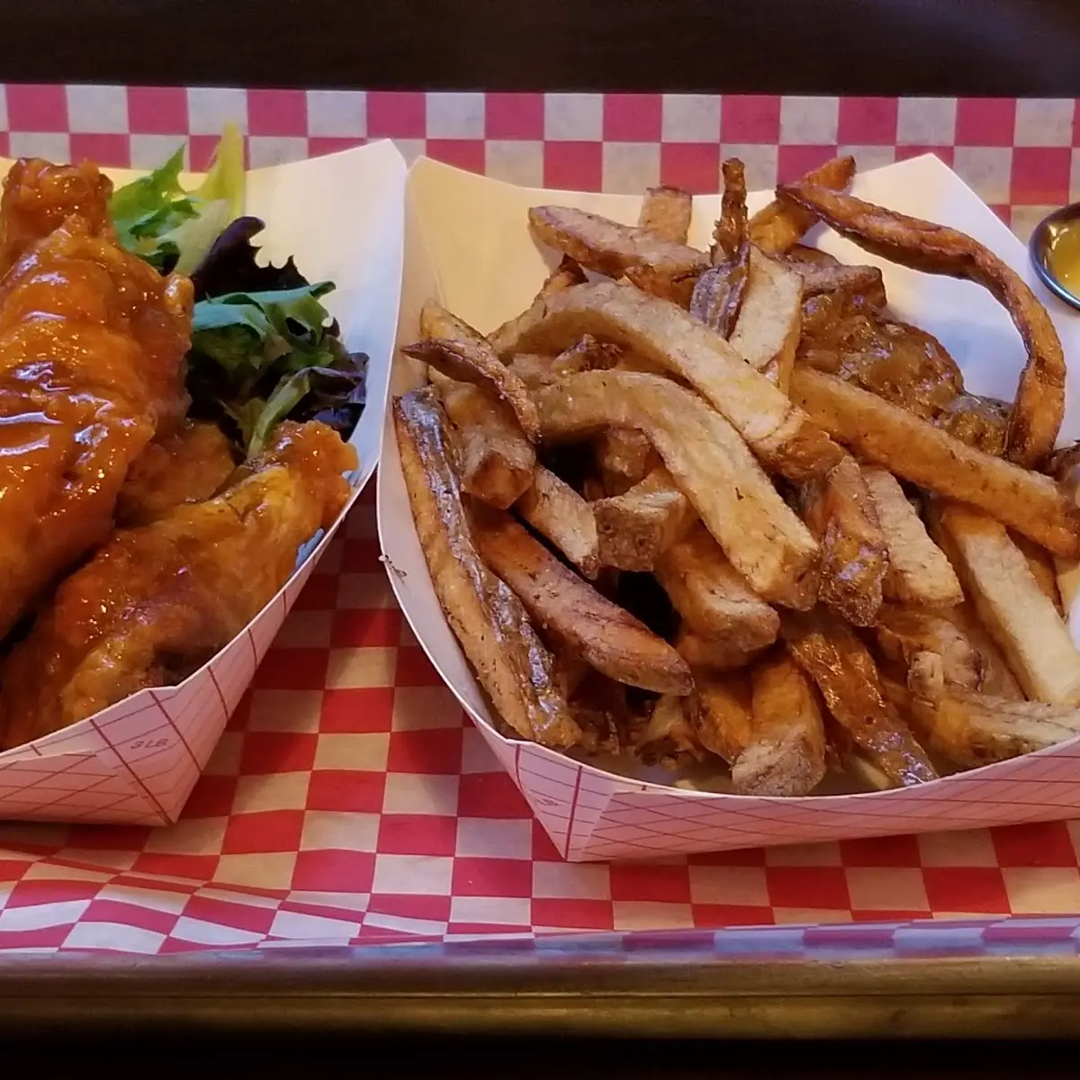 Wings and Hand Cut Fries