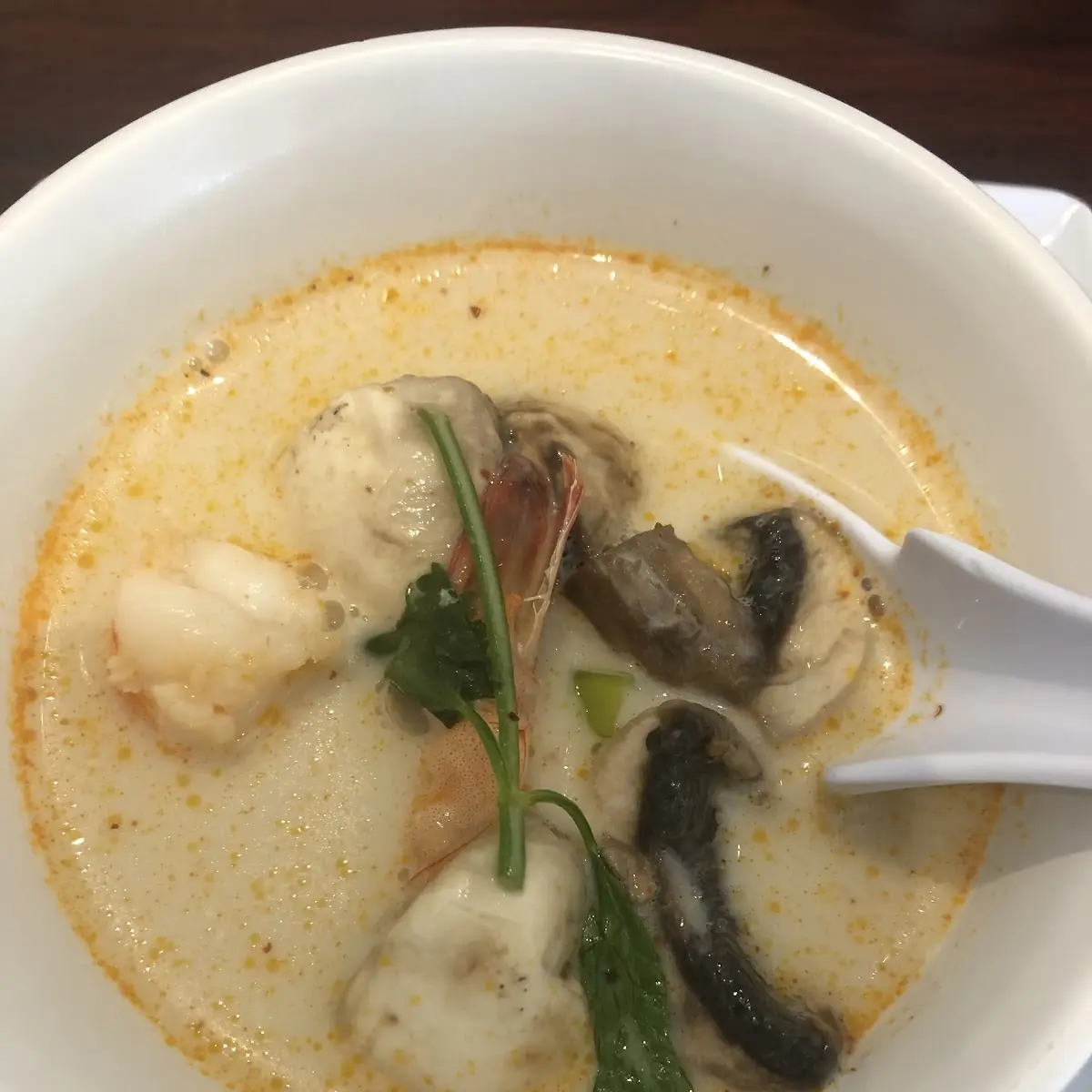 Tom Kha Soup with Shrimp