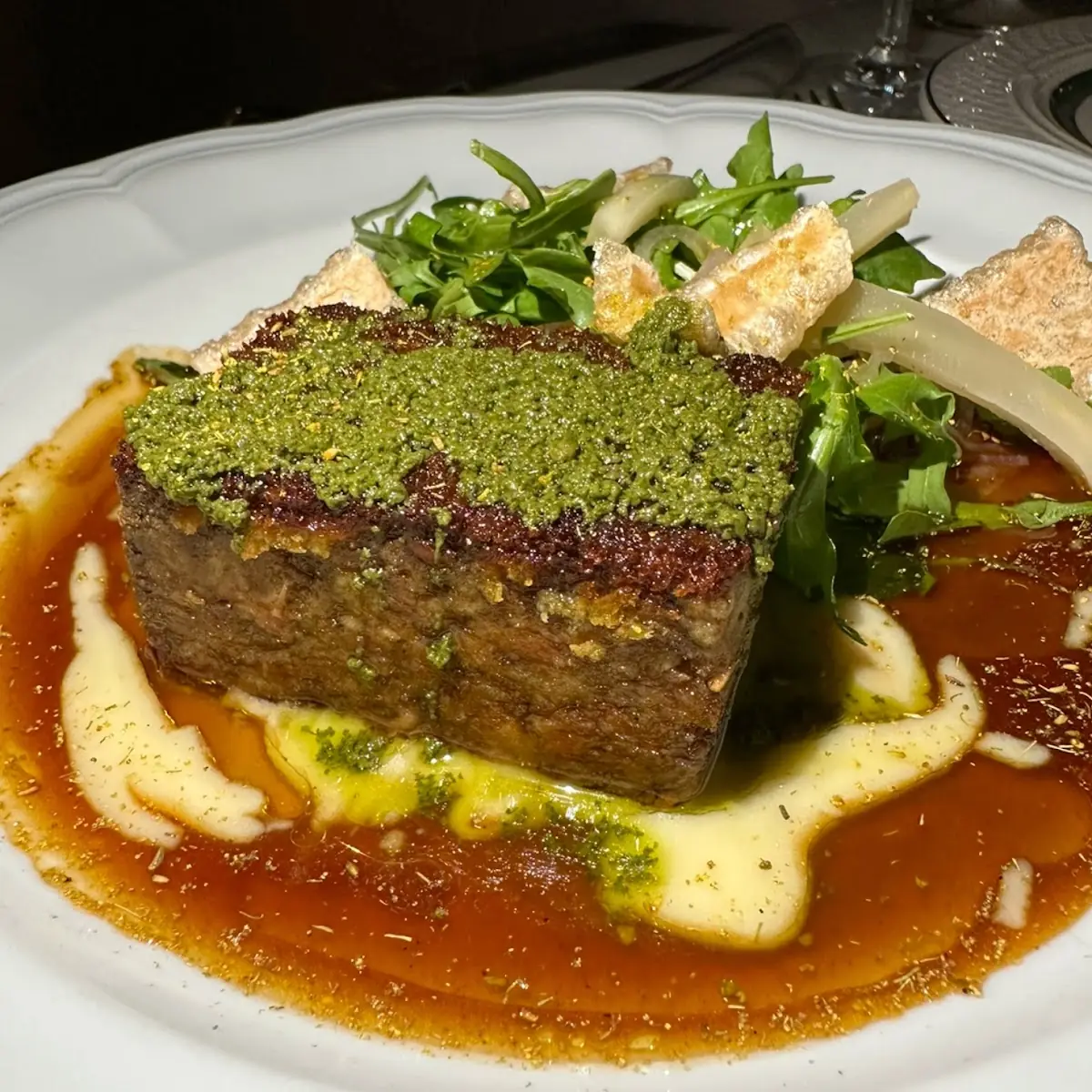 Lobster and Bone Marrow Crusted Beef Rib