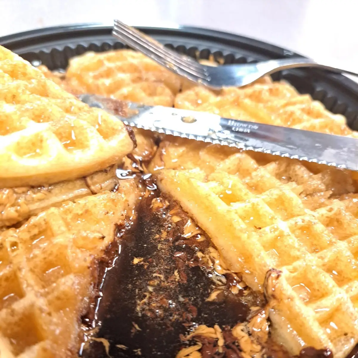 Peanut Butter and Chocolate Waffle