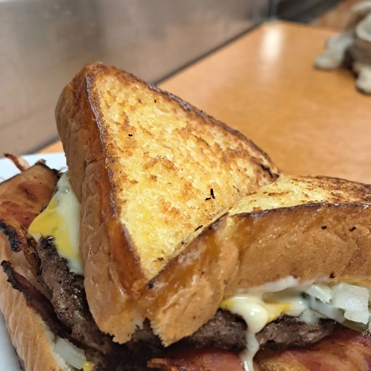 Texas Bacon Patty Melt Sandwich