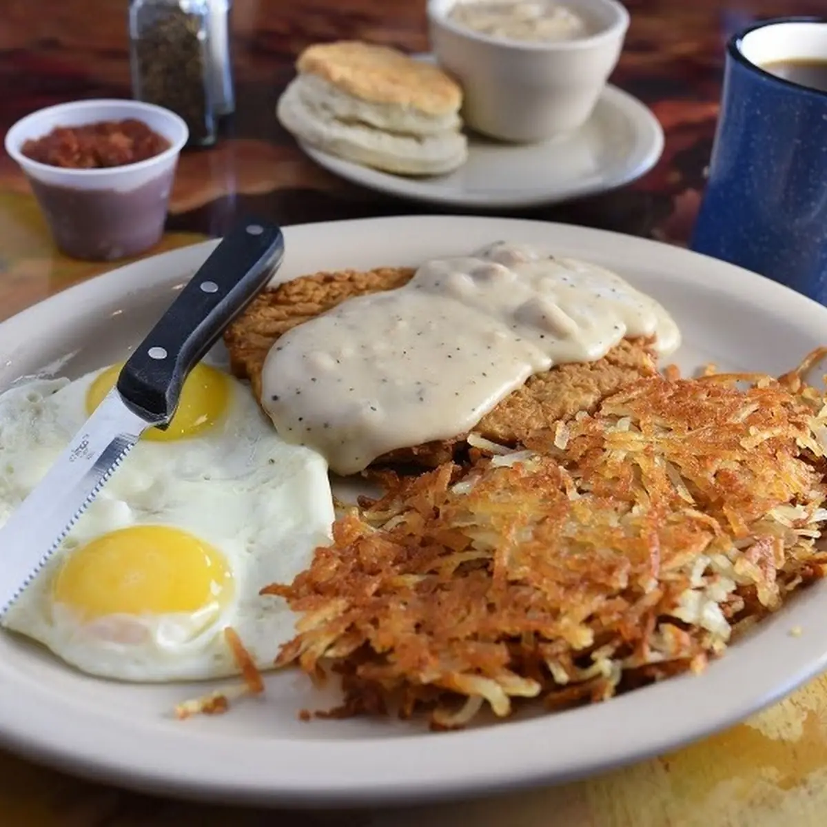 Chicken Fried Steak & Eggs