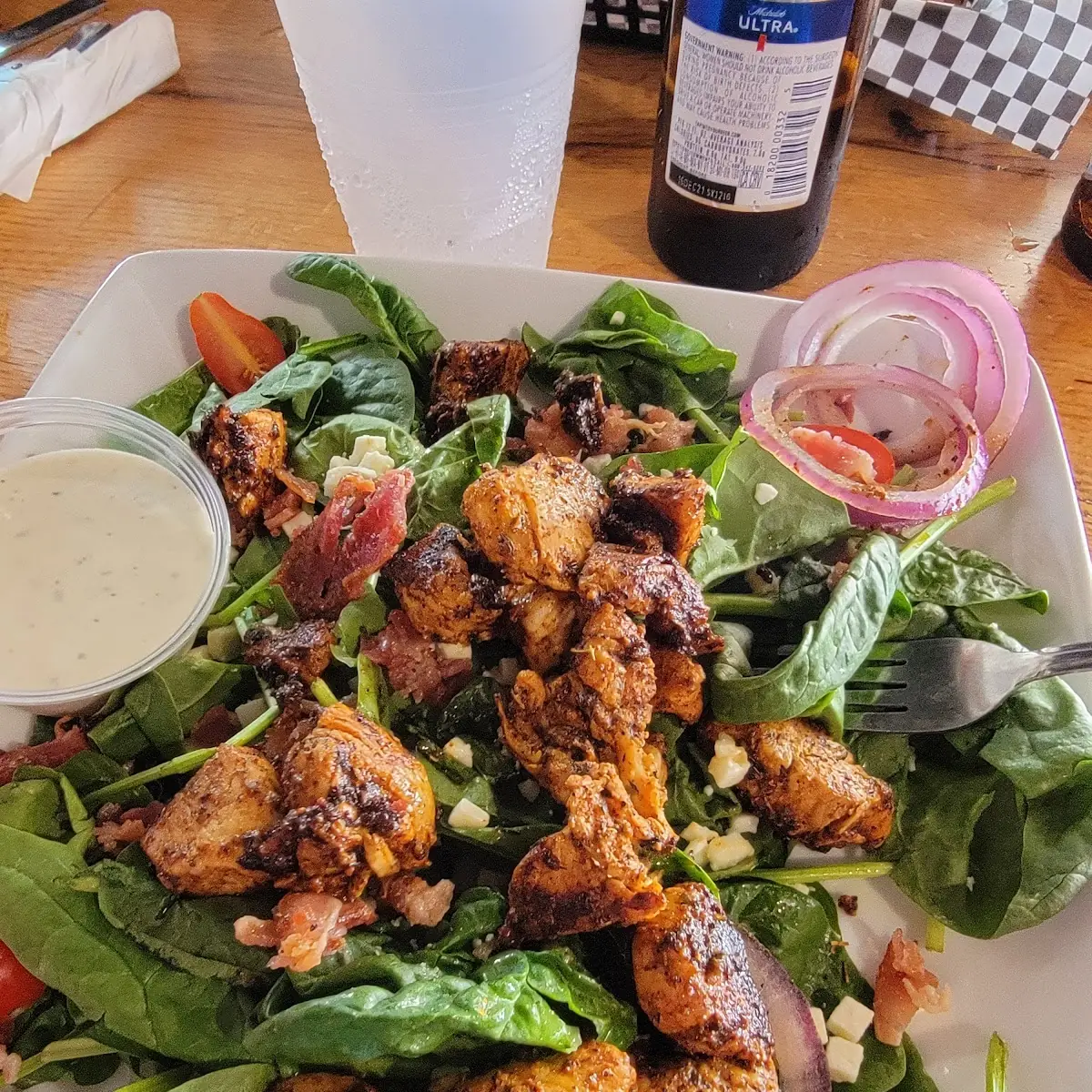 Spinach Salad with Chicken