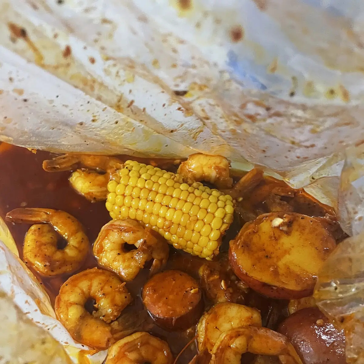 Shrip Musselsand Crap Lemon Pepper Wings