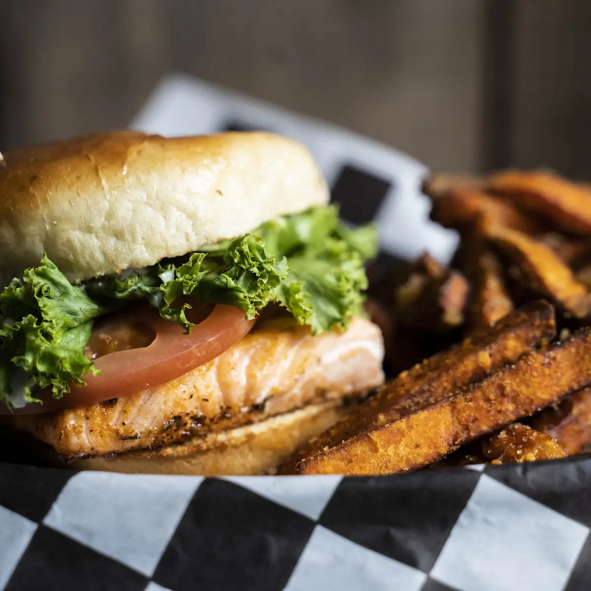 Blackened Salmon Sandwich