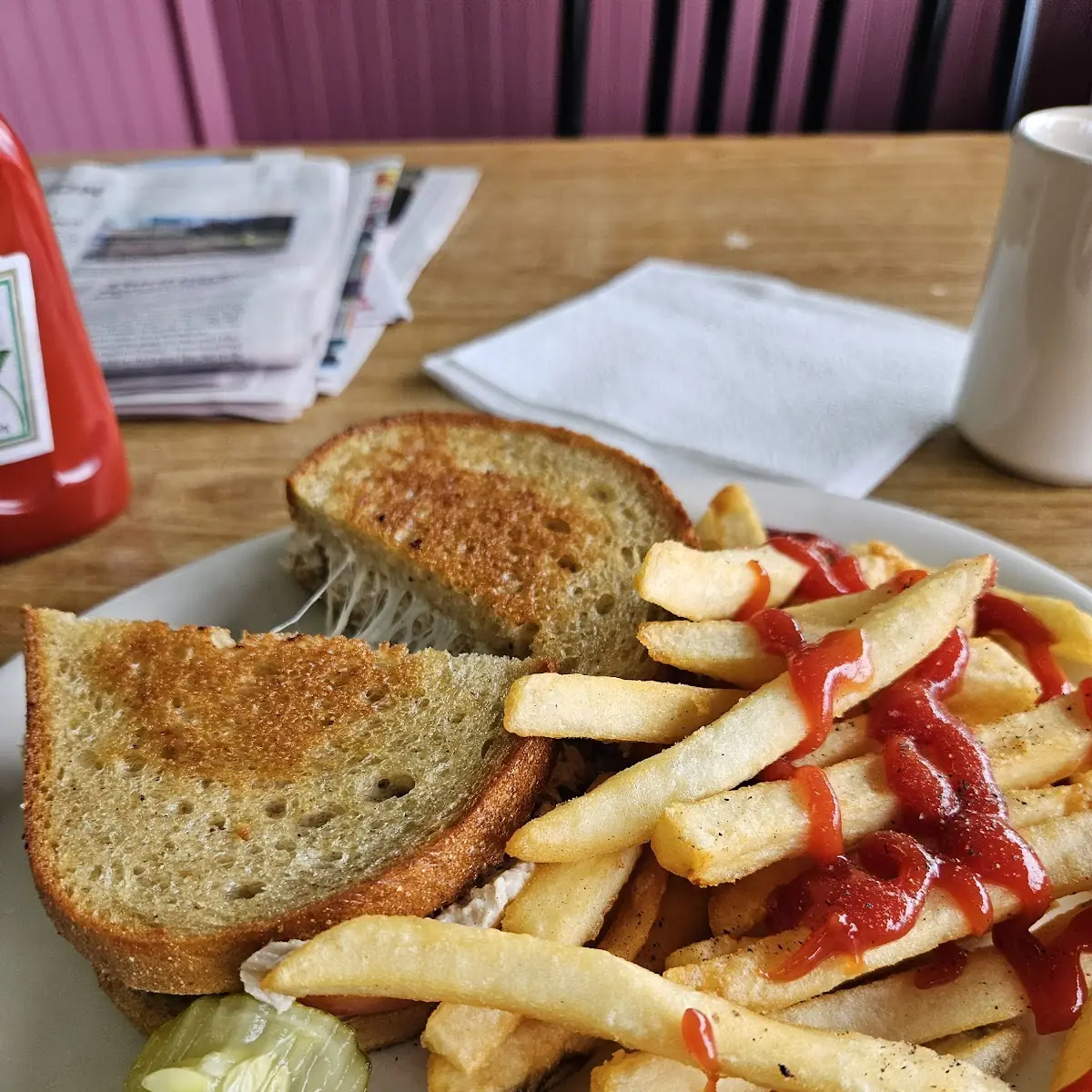Tuna Melt with Fries