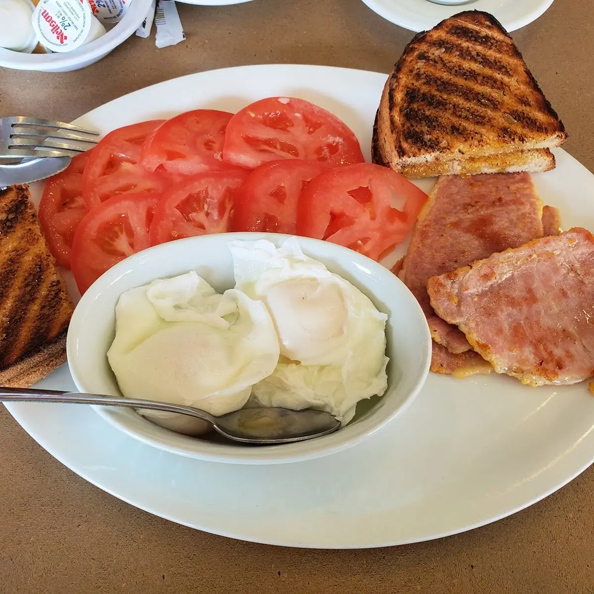 Poached Eggs and Peameal Bacon