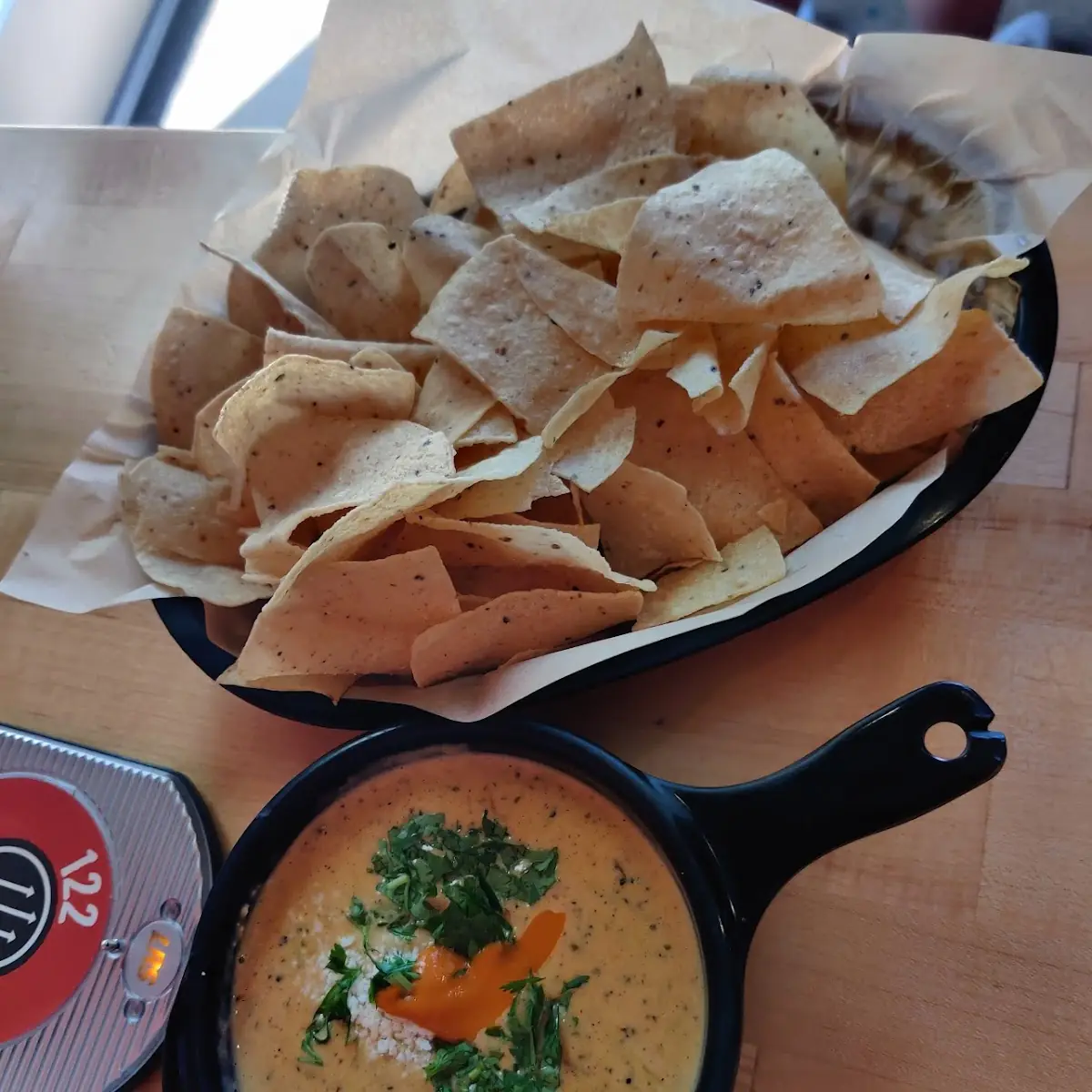 Tortilla Chips with Queso Dip