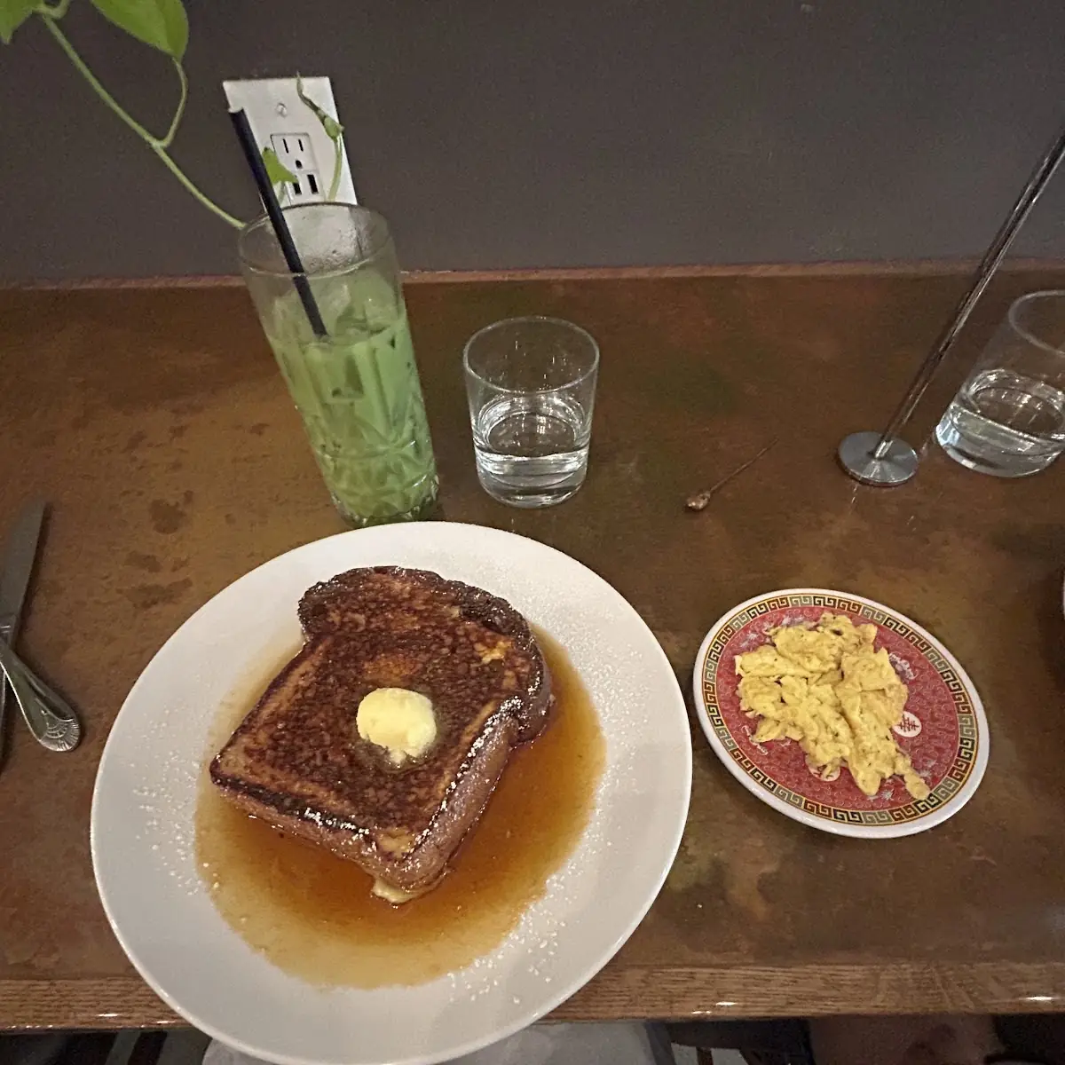 French Toast with Scrambled Eggs