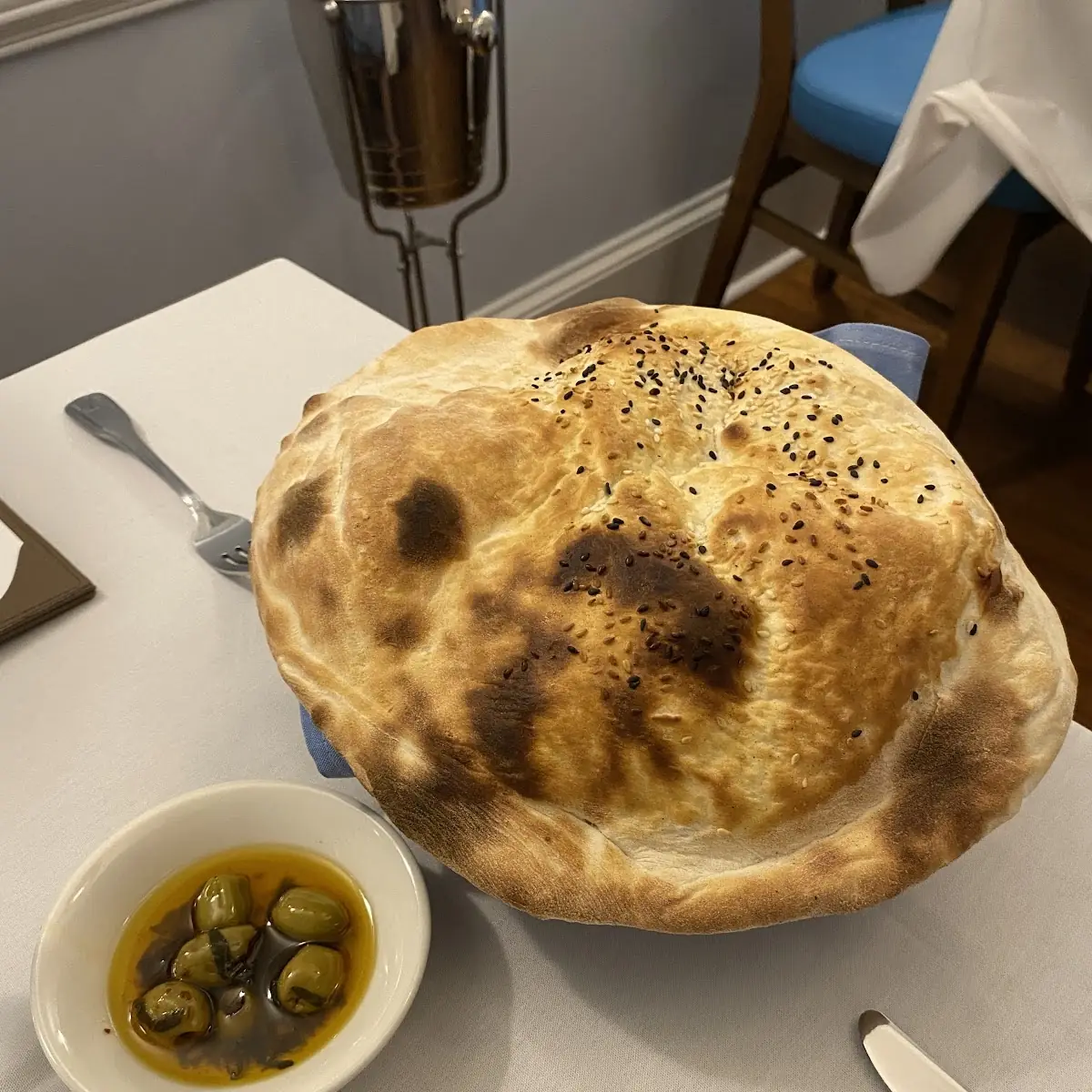 Balloon Bread and Olive Oil
