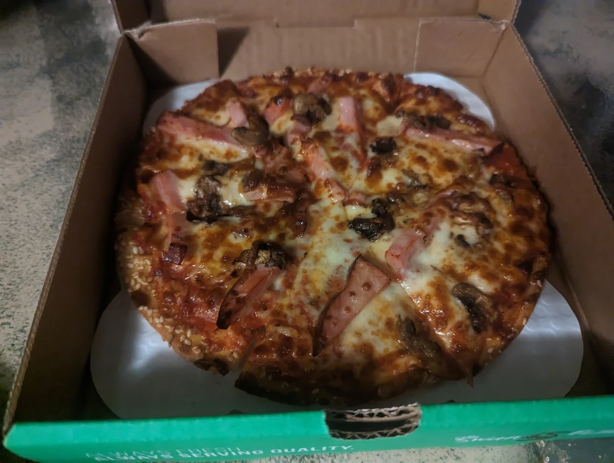 Ham and Mushroom Pizza