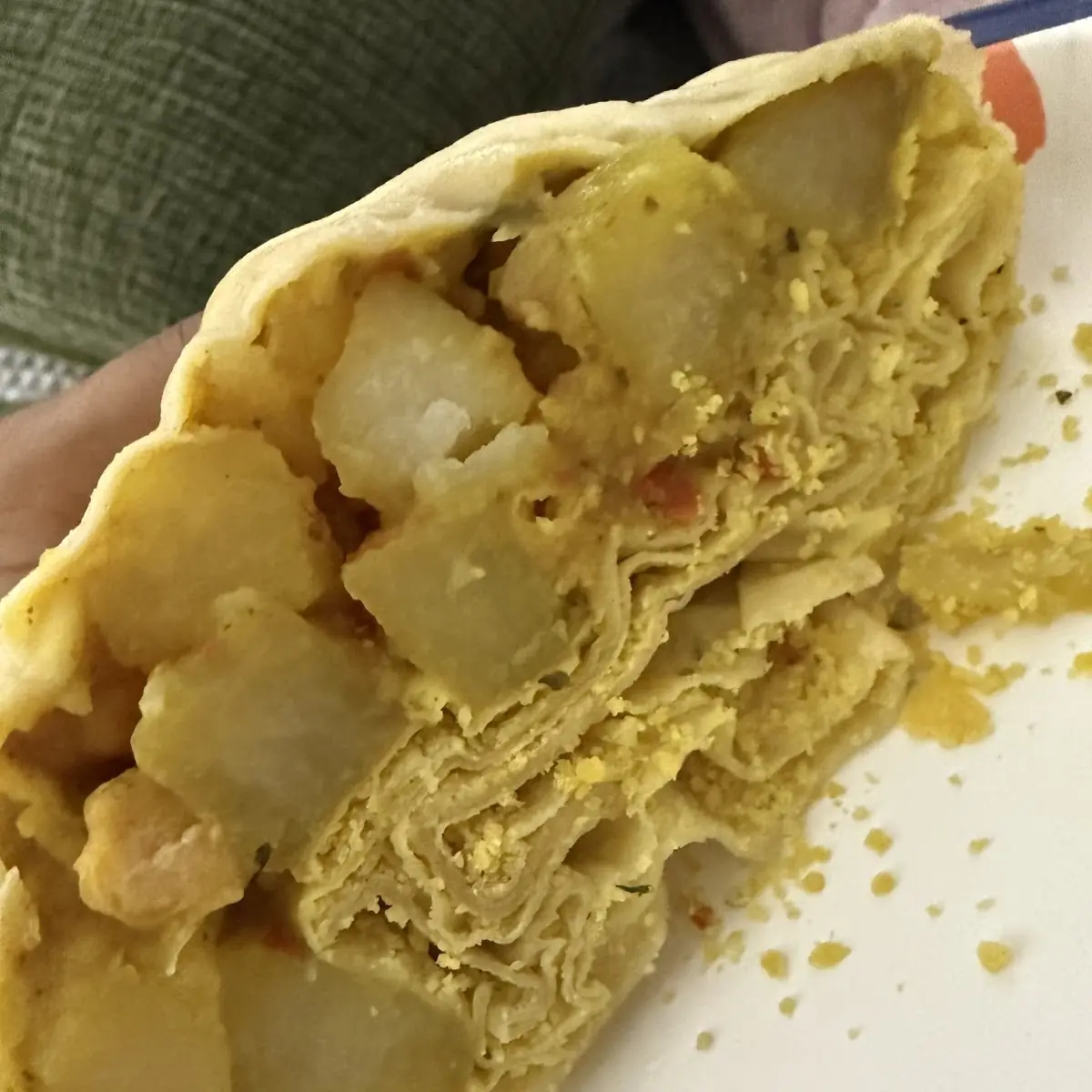 Potato and Chick Pea Roti