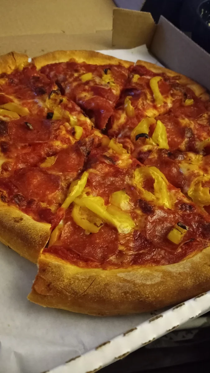 Pepperoni and Banana Peppers