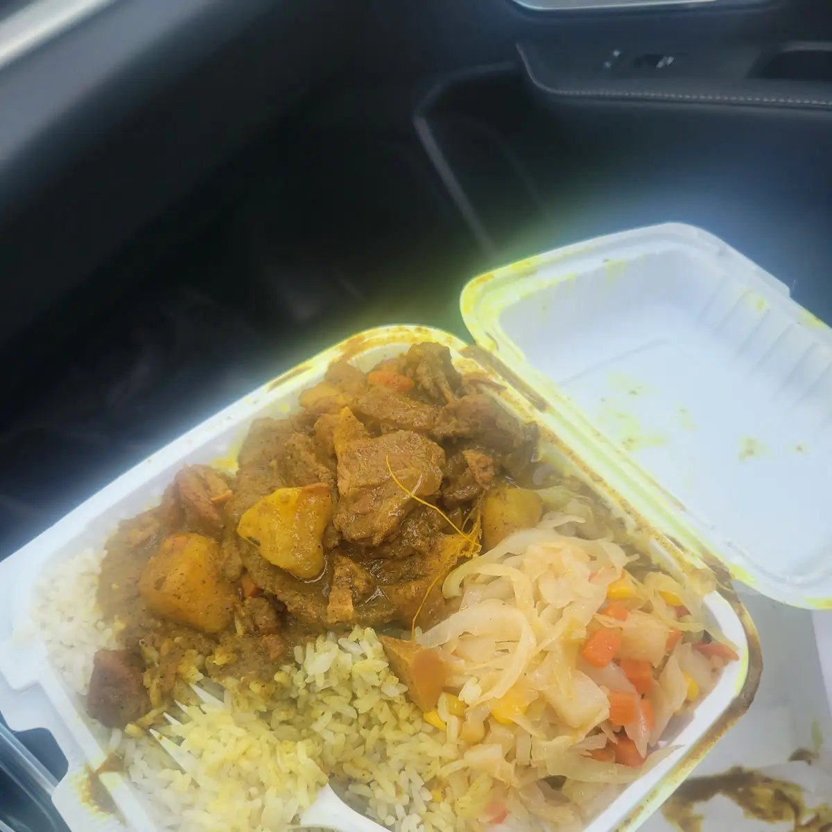 Curry Chicken with White Rice