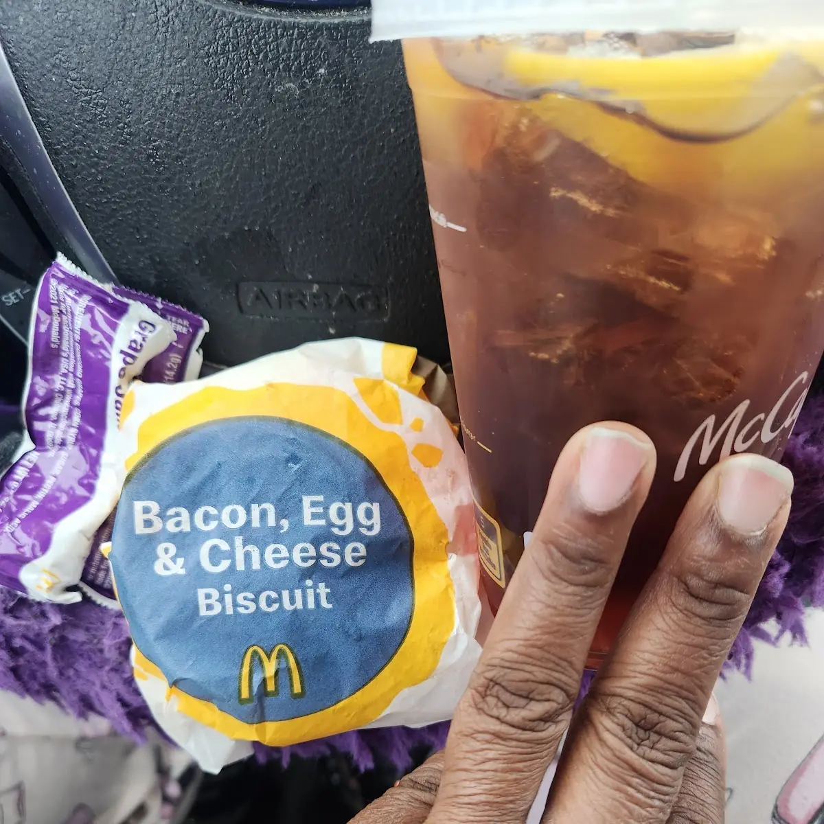 Bacon Egg & Cheese Biscuit & Sweet Tea Add Lemon