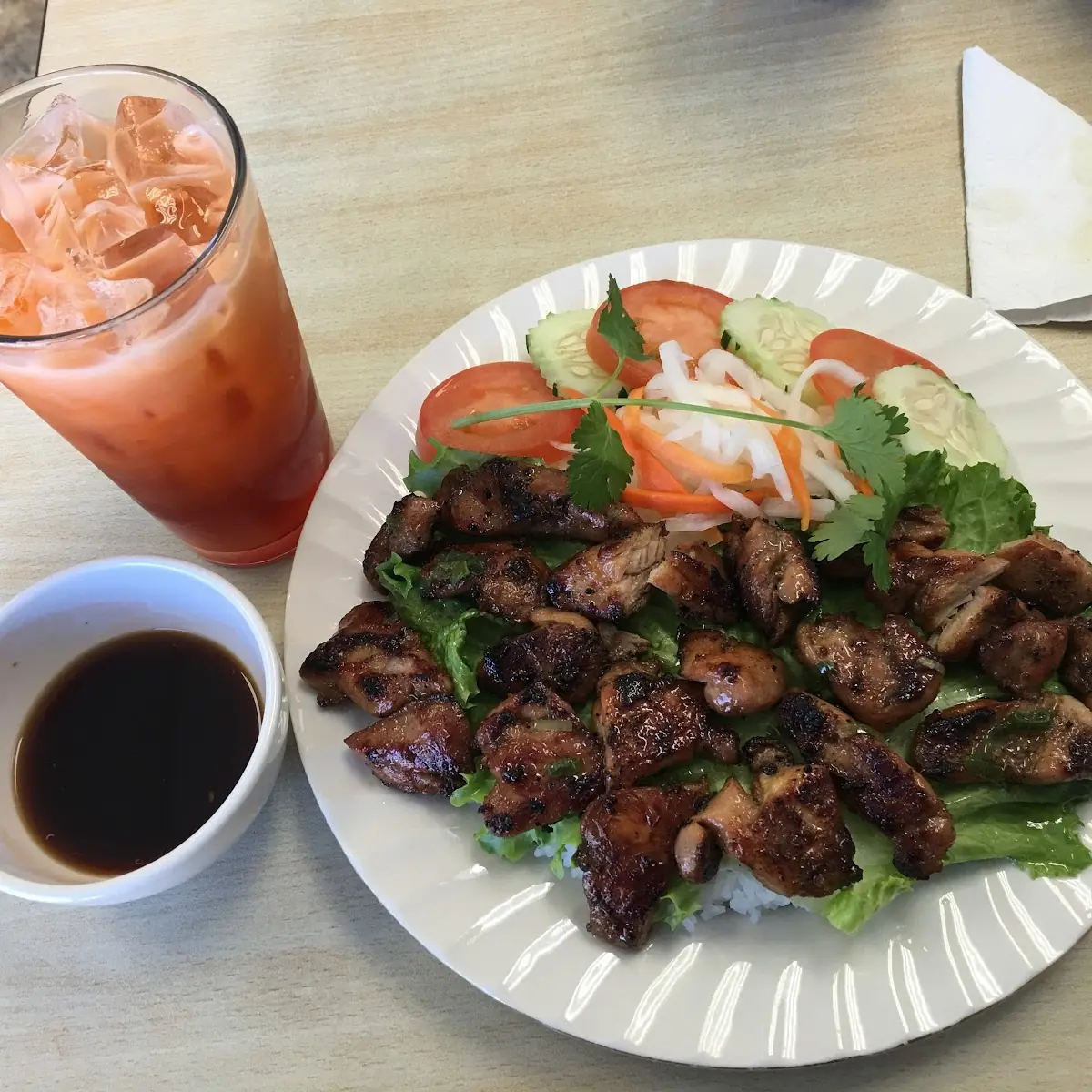 Com GA Nuong Xa Ot