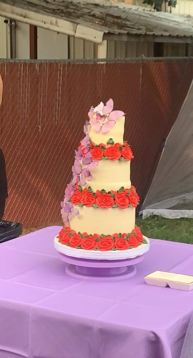 Red Velvet Cake with Raspberry Filling